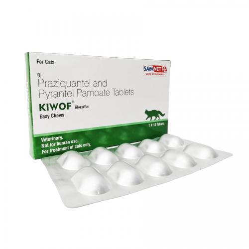 キウォフ 猫用 20mg + 230mg(ドロンタールジェネリック)10錠