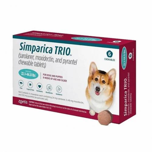 シンパリカトリオ 中型犬用(10.1kg-20kg)6錠