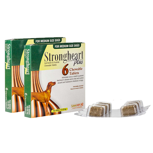 【2箱】ストロングハートプラス中型犬用(12～22kg)12チュアブル
