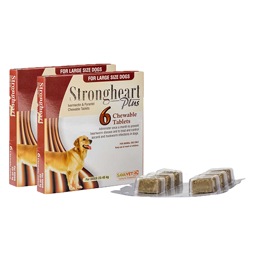 【2箱】ストロングハートプラス大型犬用(23～45kg)12チュアブル