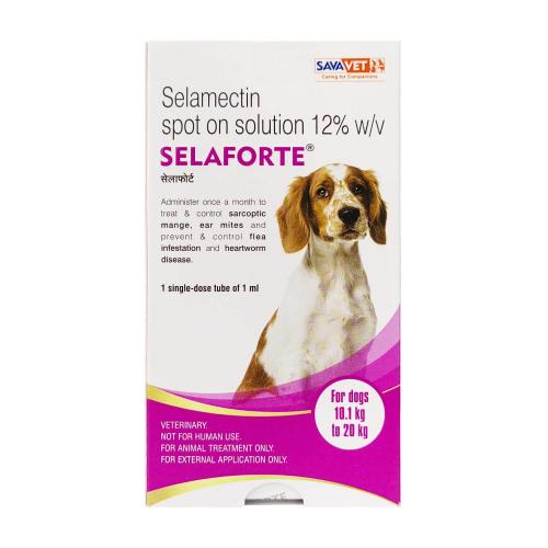 セラフォーテ 中型犬用 10.1kg～20kg　1本入り(レボリューションジェネリック)