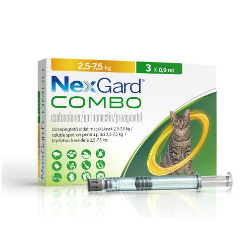ネクスガードコンボ(2.5-7kg)猫用 0.9ml 3本