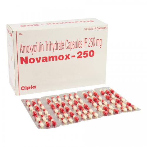 ノバモックスアモキシシリン(Amoxicillin)250mg 90カプセル