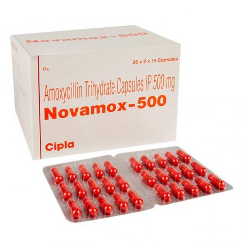 ノバモックスアモキシシリン(Amoxicillin)500mg 90カプセル
