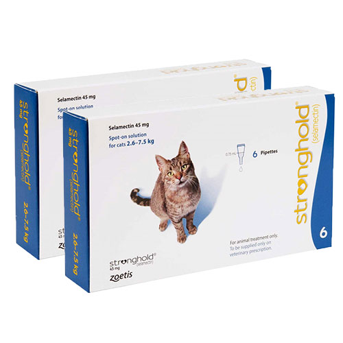 【2箱セット】レボリューション猫用45mg/0.75ml(6週齢以上及び体重2.6~7.5kg)3本