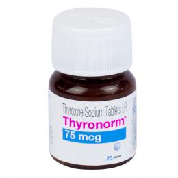 チロノーム (チロキシンナトリウム) 75mcg 120錠