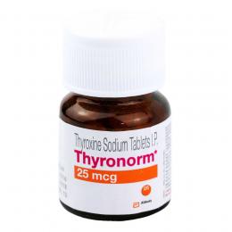 チロノーム(チロキシンナトリウム)25mcg 120錠